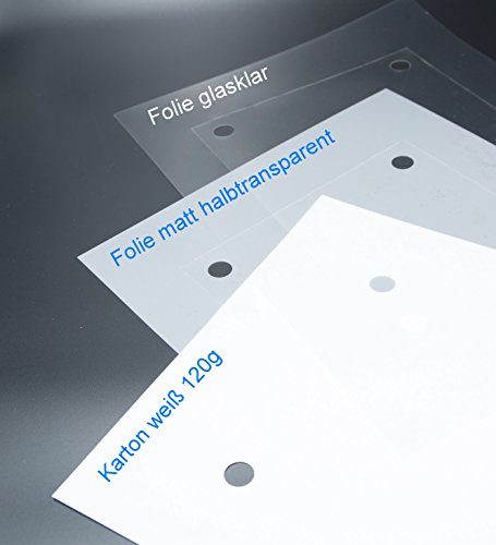 Einleger, LEER INLET zur PC Beschriftung für unsere Türschilder, 10er Set (130/130 mm 4B matt halbtransparent) von Logistic Sign System