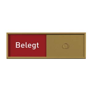 Logistic Sign System Frei/Belegt-Anzeige, Rot/Grün- Anzeige Tenuis 150/50 mm (bronze) von Logistic Sign System