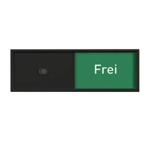 Logistic Sign System Frei/Belegt-Anzeige, Rot/Grün- Anzeige Tenuis 150/50 mm (schwarz) selbstklebend - ohne bohren von Logistic Sign System