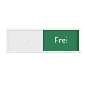 Logistic Sign System Frei/Belegt-Anzeige, Rot/Grün- Anzeige Tenuis 150/50 mm (weiß) ohne bohren - selbstklebend von Logistic Sign System