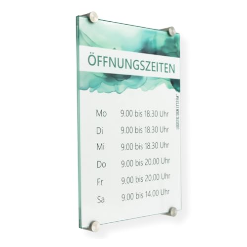 Logistic Sign System I Türschild Glas,Vitrum K4, Klemmhalter (DIN A4) von Logistic Sign System