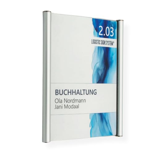 Logistic Sign System Türschild Primus für Büro, Alurahmen, Acrylscheibe (133/150 mm) von Logistic Sign System