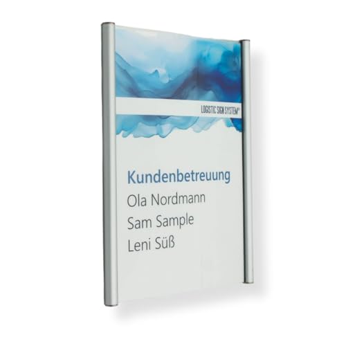 Logistic Sign System Türschild Primus für Büro, Alurahmen, Acrylscheibe (A5 Hochformat) von Logistic Sign System