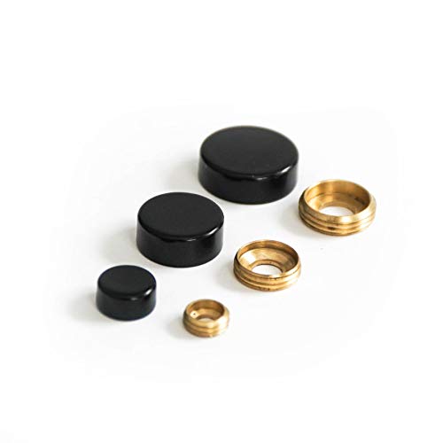 Logistic Sign System Zierkappe, Abdeckkappe, Spiegelschraube, schwarz beschichtet (Ø 10 mm) von Logistic Sign System