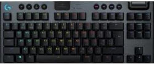 LOGITECH-ACCESSORIES G915 TKL Tenkeyless Lightspeed Wireless RGB Mechanical Gaming Keyboard, Flachschalter,LIGHTSYNC RGB,Erweiterte Bluetooth Unterstützung,Belgisches AZERTY Layout-Schwarz(920-010588) von Logitech G