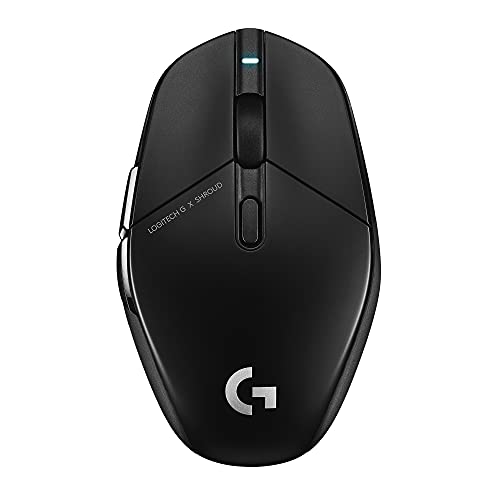 Logitech G303 Shroud Edition kabellose Gaming-Maus – LIGHTSPEED Wireless – HERO 25K – 25.600 DPI – 75 Gramm – 5 Tasten – PC – Schwarz von Logitech G