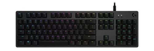 Logitech G512 mechanische Gaming-Tastatur, GX-Brown Taktile Switches, LIGHTSYNC RGB-Beleuchtung, USB-Durchschleife, Aluminium-Gehäuse, Programmierbare F-Tasten,Portugiesisches QWERTY-Layout - Schwarz von Logitech G