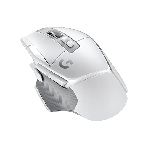 Logitech G502 X LIGHTSPEED Kabellose Gaming-Maus - Optische Maus mit optisch-mechanischen LIGHTFORCE Hybridschaltern, HERO 25K Gaming-Sensor, Kompatibel mit PC - macOS/Windows - Weiß von Logitech G