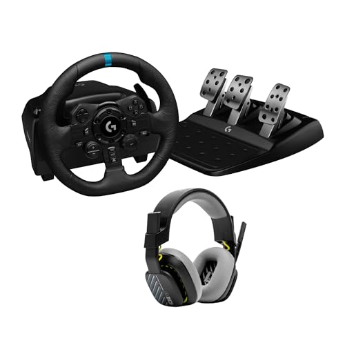 Red Bull Energy Drink White Edition - 24 Pallet Cans + Logitech G923 Trueforce Gaming Racing Steering Wheel with Pedals, Power Feedback up to 1000 Hz - Black, Compatible with Playstation 5 Red Bull Energy Drink White Edition - 24 Pallet Cans + Logitech G923 Trueforce Gaming Racing Steering Wheel with Pedals, Power Feedback up to 1000 Hz - Black, Compatible with Playstation 5 von Logitech G