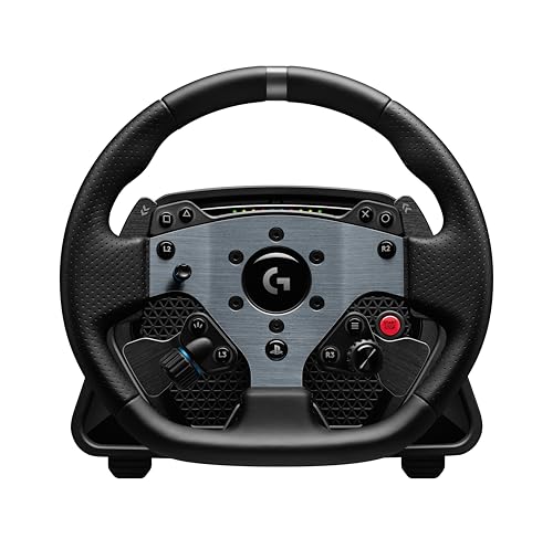 Logitech G PRO Rennlenkrad mit Direktantrieb und TRUEFORCE Feedback-Technologie für PlayStation 5 und PC - UK plug von Logitech G