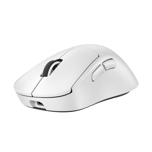 Logitech G PRO X SUPERLIGHT 2 DEX LIGHTSPEED kabellose Gaming-Maus, 60 g leichte Pro-Grade-Maus mit 5 programmierbaren Tasten, 8K Polling, 44k-DPI-Sensor und USB-C-Ladefunktion – für PC/Mac - Weiß von Logitech G