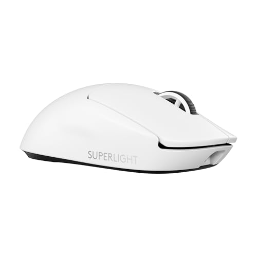 Logitech G PRO X SUPERLIGHT 2 LIGHTSPEED Kabellose Gaming-Maus, Lightweight, 60g, 8K-Abrufrate, LIGHTFORCE Hybrid-Schalter, HERO 2 Sensor, 44K DPI, 5 programmierbare Tasten, USB-C, PC/Mac - Weiß Logitech G PRO X SUPERLIGHT 2 LIGHTSPEED Kabellose Gaming-Maus, Lightweight, 60g, 8K-Abrufrate, LIGHTFORCE Hybrid-Schalter, HERO 2 Sensor, 44K DPI, 5 programmierbare Tasten, USB-C, PC/Mac - Weiß von Logitech G