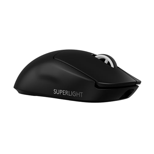 Logitech G PRO X Superlight 2 kabellose Gaming-Maus, 60 g Pro-Grade-Maus mit 5 programmierbaren Tasten, 44K-DPI-Sensor, 8.000 Hz Signalrate, USB-C-Ladefunktion für PC/Mac - Schwarz von Logitech G