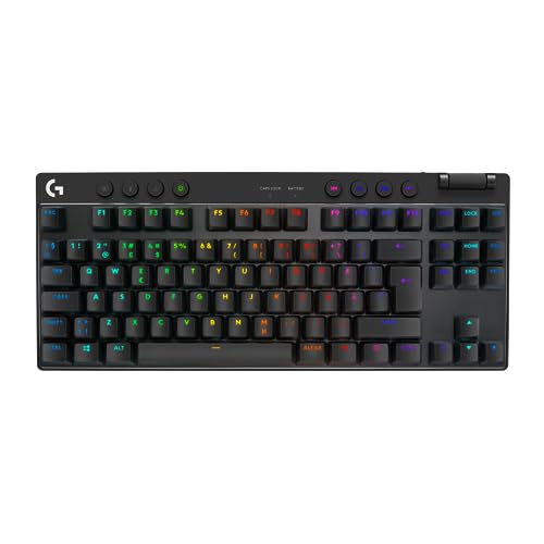 Logitech G PRO X TKL Lightspeed kabellose Gaming-Tastatur - Schwarz - Nordic - Tactile von Logitech G