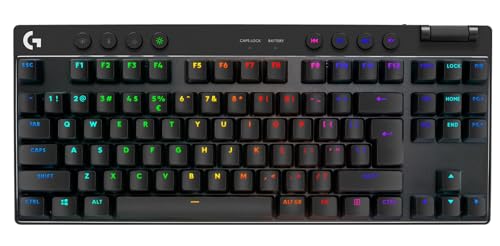Logitech G PRO X TKL Lightspeed kabellose Gaming-Tastatur -Schwarz - US INT'L Tactile von Logitech G