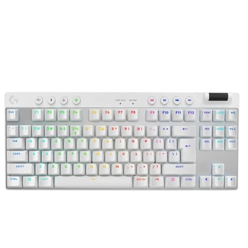 Logitech G PRO X TKL Lightspeed kabellose Gaming-Tastatur - Weiß - US INT'L - Tactile von Logitech G