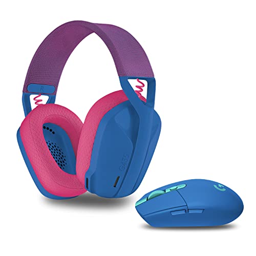 Logitech G305 Lightspeed kabellose Gaming-Maus + Logitech G435 Lightspeed Kabelloses Bluetooth-Gaming-Headset, Blau von Logitech G