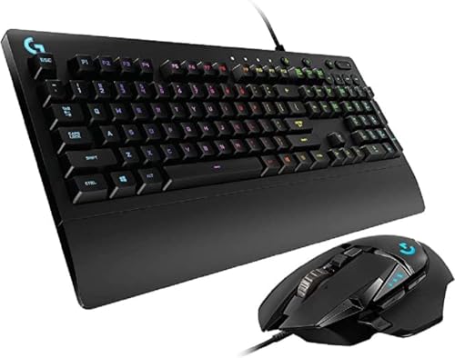 Logitech G502 Hero High-Performance Gaming-Maus, 25600 DPI Optischer Sensor + G213 Prodigy -Tastatur Deutsches QWERTZ Layout - Schwarz Logitech G502 Hero High-Performance Gaming-Maus, 25600 DPI Optischer Sensor + G213 Prodigy -Tastatur Deutsches QWERTZ Layout - Schwarz von Logitech G