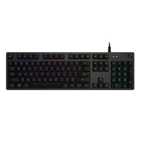 Logitech G512 mechanische Gaming-Tastatur, GX-Brown Taktile Switches, LIGHTSYNC RGB-Beleuchtung, USB-Durchschleife, Aluminium-Gehäuse, Programmierbare F-Tasten, Italienisches QWERTY-Layout - Schwarz von Logitech G