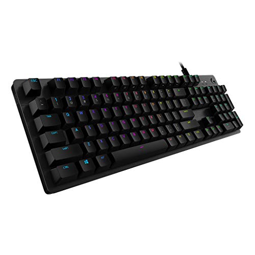 Logitech G512 mechanische Gaming-Tastatur, GX-Red Linear Switches, LIGHTSYNC RGB-Beleuchtung, USB-Durchschleife, Aluminium-Gehäuse, Programmierbare F-Tasten, Skandinavisches-Layout - Schwarz Logitech G512 mechanische Gaming-Tastatur, GX-Red Linear Switches, LIGHTSYNC RGB-Beleuchtung, USB-Durchschleife, Aluminium-Gehäuse, Programmierbare F-Tasten, Skandinavisches-Layout - Schwarz von Logitech G