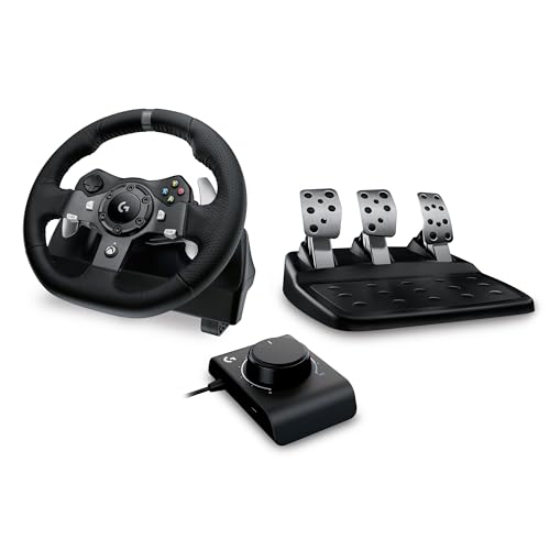 Logitech G920 Rennlenkrad und Bodenpedale für Xbox Series X|S, Xbox One, PC, Mac + Racing Adapter für PRO Racing Wheel und Pedale, Driving Force Shifter, RS Shifter & Handbrake - Schwarz Logitech G920 Rennlenkrad und Bodenpedale für Xbox Series X|S, Xbox One, PC, Mac + Racing Adapter für PRO Racing Wheel und Pedale, Driving Force Shifter, RS Shifter & Handbrake - Schwarz von Logitech G