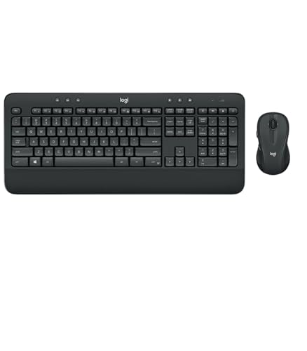 Logitech MK545 Advanced Wireless Keyboard and Mouse Combo Niederländisches QWERTY-Layout - Schwarz von Logitech