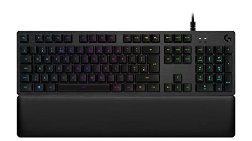 Logitech G513 Touch-Tastatur, USB, QWERTY, niederländisch, Schwarz – Tastaturen (kabelgebunden, USB, mechanische Tastatur, QWERTY, RGB-LED, schwarz) von Logitech