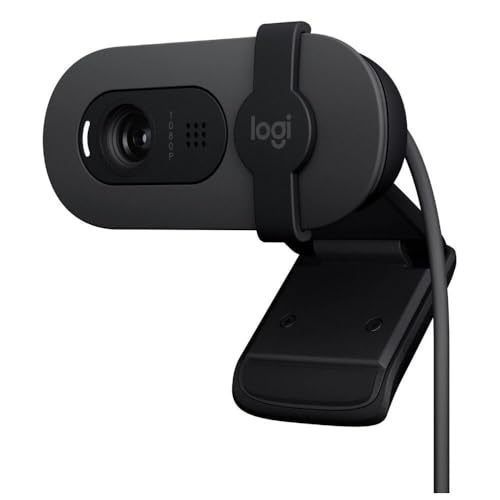Logitech Brio 100 Full HD 1080p Webcam mit Privacy Cover Mikrofon - Schwarz von Logitech