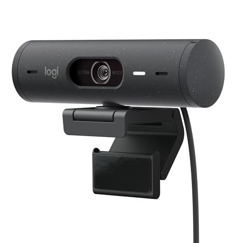 Logitech Brio 500 Full-HD-Webcam mit Auto-Lichtkorrektur, Zeigemodus, Doppelmikrofon + Rauschunterdrückung, Webcam-Abdeckung, für Microsoft Teams, Google Meet, Zoom, USB-C-Kabel - Graphit Logitech Brio 500 Full-HD-Webcam mit Auto-Lichtkorrektur, Zeigemodus, Doppelmikrofon + Rauschunterdrückung, Webcam-Abdeckung, für Microsoft Teams, Google Meet, Zoom, USB-C-Kabel - Graphit von Logitech