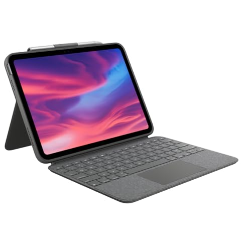 Logitech Combo Touch Case mit abnehmbarer Tastatur für iPad (7th, 8th, 9th & 10th gen & iPadOS 13.4 oder neuer) - PAN Nordic Layout, Graphit von Logitech