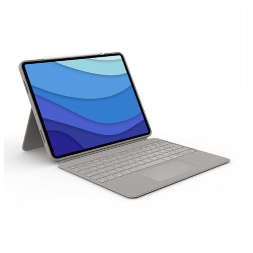 Logitech Combo Touch F.iPad Pro 12.9 Zoll (5th Generation), Sand - ESP - MEDIT von Logitech