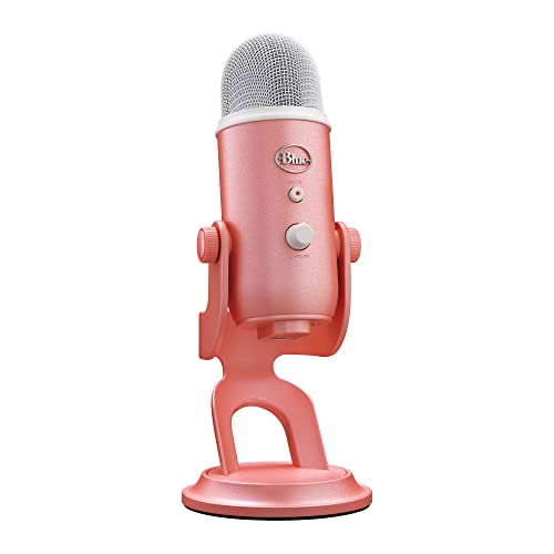 Logitech G Blue Yeti USB-Gaming-Mikrofon in Premiumqualität für Streaming, Blue VO!CE-Software, PC, Podcast, Studio, Computer-Mikrofon, Exklusive Streamlabs-Themes, Sonderedition - Rosa von Logitech G