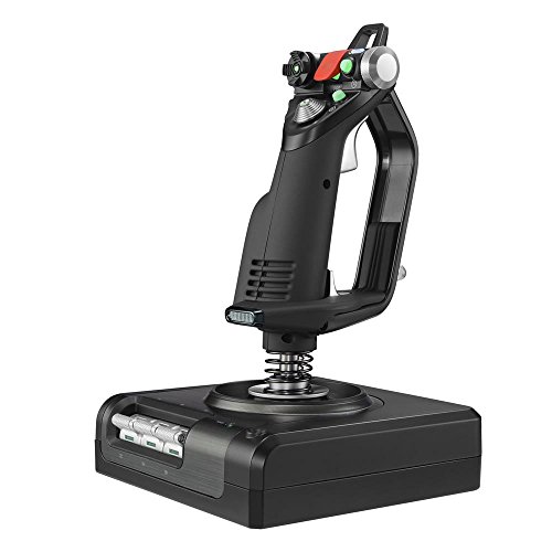 Logitech G Saitek X52 Pro Flight Control System, Schubregler und Stick-Simulationscontroller für Weltraum-Simulationen, LCD-Display, Doppelfederung, Beleuchtete Tasten, 2x USB-Anschluss, PC - Schwarz Logitech G Saitek X52 Pro Flight Control System, Schubregler und Stick-Simulationscontroller für Weltraum-Simulationen, LCD-Display, Doppelfederung, Beleuchtete Tasten, 2x USB-Anschluss, PC - Schwarz von Logitech G