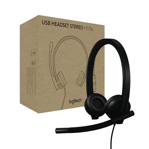 Logitech H570e Headset mit Mikrofon für PC und Mac, kabelgebundenes USB-A-Headset mit Stereo-Sound, Mikrofonen mit Geräuschunterdrückung, zertifiziert für Microsoft Teams, Schwarz Logitech H570e Headset mit Mikrofon für PC und Mac, kabelgebundenes USB-A-Headset mit Stereo-Sound, Mikrofonen mit Geräuschunterdrückung, zertifiziert für Microsoft Teams, Schwarz von Logitech