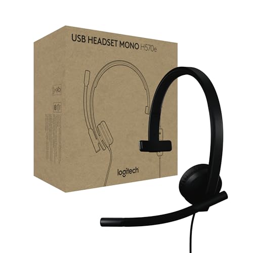 Logitech H570e USB-Headset mit Mikrofon für PC und Mac, kabelgebundenes USB-C-Headset mit Mono-Sound, Mikrofonen mit Geräuschunterdrückung, zertifiziert für Microsoft Teams, Schwarz Logitech H570e USB-Headset mit Mikrofon für PC und Mac, kabelgebundenes USB-C-Headset mit Mono-Sound, Mikrofonen mit Geräuschunterdrückung, zertifiziert für Microsoft Teams, Schwarz von Logitech