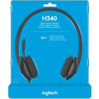 Logitech Headset Stereo sw, Retail H340 USB von Logitech