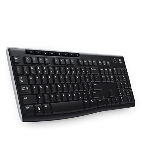 Logitech K270 Kabellose Tastatur, 2.4 GHz Verbindung via Unifying USB-Empfänger, 8 Multimedia- und Schortcut-Tasten, Spritzwassergeschützt, 2-Jahre Batterielaufzeit, QWERTZ Tschechisch Layout, Schwarz Logitech K270 Kabellose Tastatur, 2.4 GHz Verbindung via Unifying USB-Empfänger, 8 Multimedia- und Schortcut-Tasten, Spritzwassergeschützt, 2-Jahre Batterielaufzeit, QWERTZ Tschechisch Layout, Schwarz von Logitech