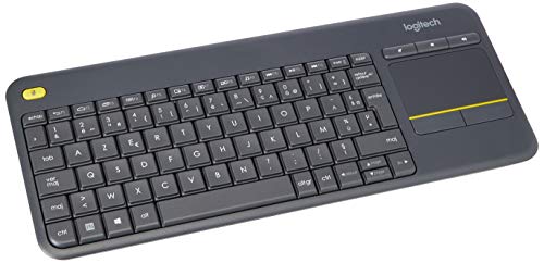 Logitech K400 Plus Kabellose Touch-TV-Tastatur mit integriertem Touchpad, Französisches AZERTY-Layout - Schwarz Logitech K400 Plus Kabellose Touch-TV-Tastatur mit integriertem Touchpad, Französisches AZERTY-Layout - Schwarz von Logitech