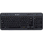 Logitech Kabellose Tastatur K360 QWERTZ DE USB Nano Receiver Schwarz von Logitech