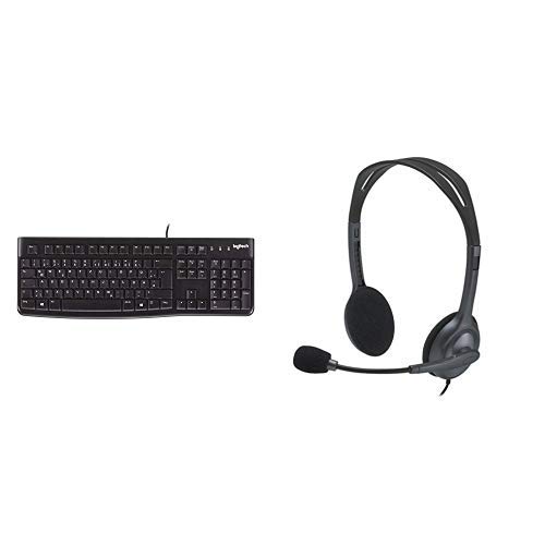 Logitech Keyboard K120 + Stereo-Headset von Logitech