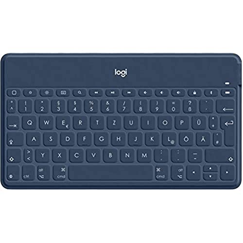 Logitech Keys-To-Go Bluetooth Keyboard für iPad, Apple TV und sonstige iOS Geräte - schwarz+Logitech M350 Pebble Kabellose Maus, Bluetooth und 2.4 GHz Verbindung via Nano USB-Empfänger - schwarz von Logitech