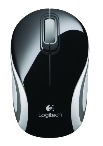 Logitech M187 Ultramobile Kabellose Maus, 2.4 GHz Verbindung via Nano-USB-Empfänger, 1000 DPI Sensor, Kompaktes Design, 3 Tasten, PC/Mac - Schwarz von Logitech