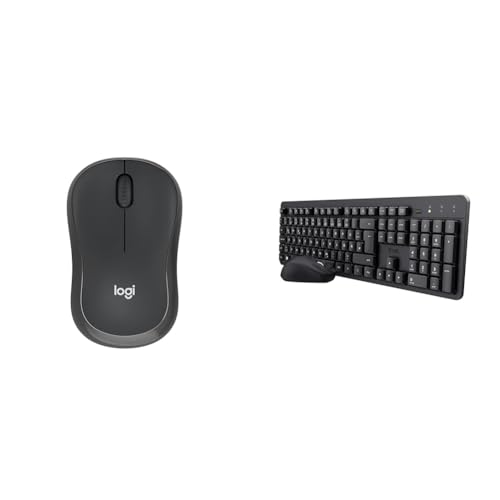 Logitech M240 Silent Bluetooth & Trust Ymo II Leise Tastatur Maus von Logitech