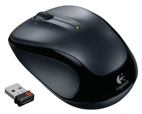 Logitech M325 Kabellose Maus, 2.4 GHz Verbindung via Unifying USB-Empfänger, 1000 DPI Optischer Sensor, 18-Monate Akkulaufzeit, 3 Tasten, PC/Mac/Chromebook - Grau von Logitech