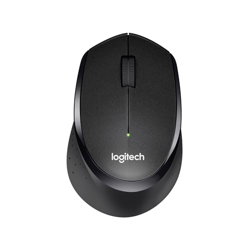 Logitech M330 SILENT PLUS Kabellose Maus, 2,4 GHz mit USB-Nano-Empfänger, 1000 DPI Optical Tracking, 2 Jahre Batterielaufzeit, Kompatibel mit PC, Mac, Laptop, Chromebook - Schwarz von Logitech