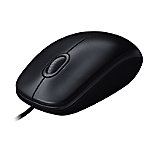 Logitech M90 Optische USB Kabelgebundene Maus 1.8 m Kabel Beidhändig Schwarz von Logitech