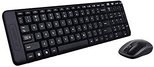 Logitech MK220 Kompaktes, Kabelloses Set mit Tastatur und Maus für Windows, Portugiesisches QWERTY-Layout - Schwarz von Logitech
