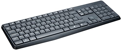 Logitech MK235 Kabelloses Set mit Tastatur und Maus für Windows, Skandinavisches QWERTY-Layout - Grau Logitech MK235 Kabelloses Set mit Tastatur und Maus für Windows, Skandinavisches QWERTY-Layout - Grau von Logitech