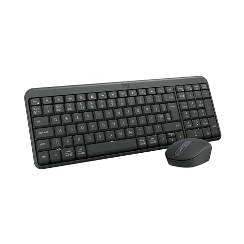 Logitech MK250 kabelloses Bluetooth-Tastatur-Maus-Set Schnelle und einfache Konnektivität, kompakte kabellose Tastatur, beidhändig bedienbare Maus, langlebiges Design – Windows/macOS - QWERTY Logitech MK250 kabelloses Bluetooth-Tastatur-Maus-Set Schnelle und einfache Konnektivität, kompakte kabellose Tastatur, beidhändig bedienbare Maus, langlebiges Design – Windows/macOS - QWERTY von Logitech