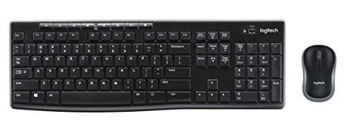 Logitech MK270 Kabelloses Set mit Tastatur und Maus für Windows, Englishes QWERTY-Layout - Schwarz von Logitech